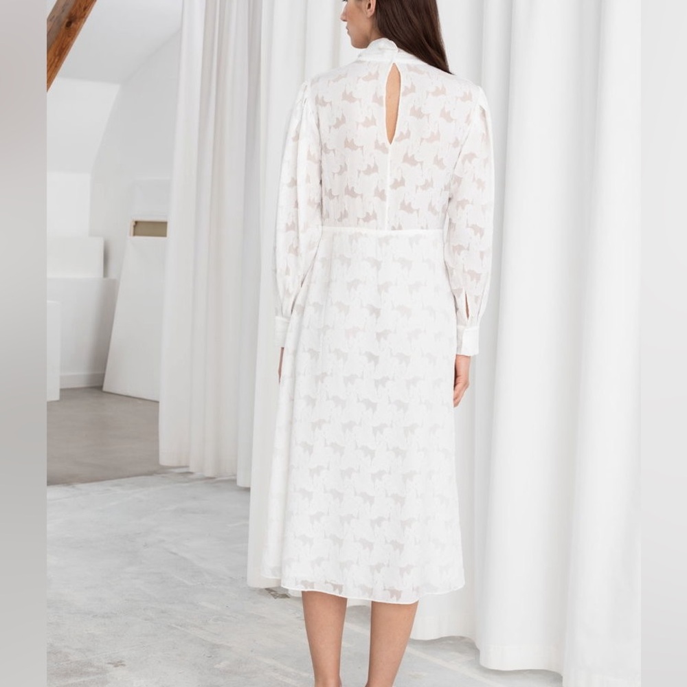 STOCKHOLM ATELIER & OTHER STORIES JACQUARD DRESS - Picture 7 of 12